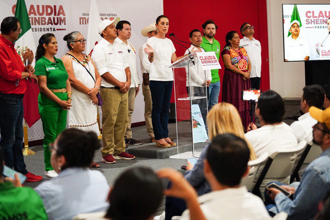 Más de 50 mil personas muestran su apoyo a Sheinbaum en Oaxaca - Diario ...